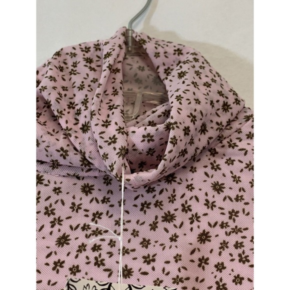 Free People Women’s Lavender Combo Color 3/4 Sleeve Gathered Tee Sample New XS - Picture 6 of 10